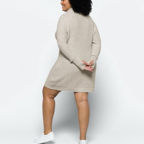 Market & Spruce Cowl Neck Sweater Dress 1X - Picture 2 of 8